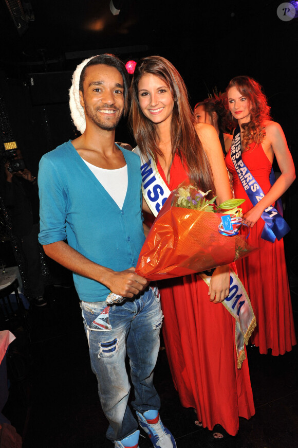 Morgan, candidat de "Secret Story" saison 5, lors de l'élection "Miss Paris 2011".