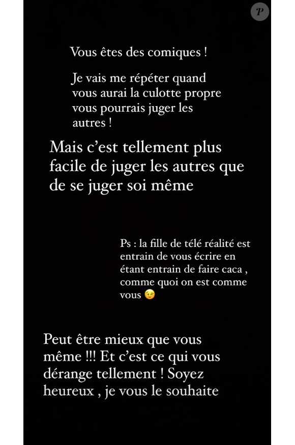 Anaïs Camizuli pousse un coup de gueule sur Instagram le 27 octobre 2020.