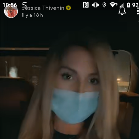 Jessica Thivenin dévoile sa nouvelle coiffure sur Snapchat, le 27 octobre 2020