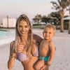 Jessica Thivenin tout sourire avec son fils Maylone, le 27 octobre 2020