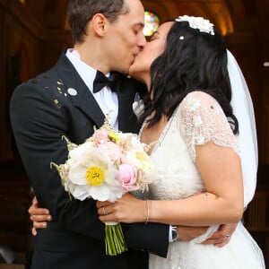 Exclusif - Mariage religieux d'Alizée et Grégoire Lyonnet en l'église de Villanova. Le 18 juin 2016. © Olivier Huitel - Olivier Sanchez / Bestimage