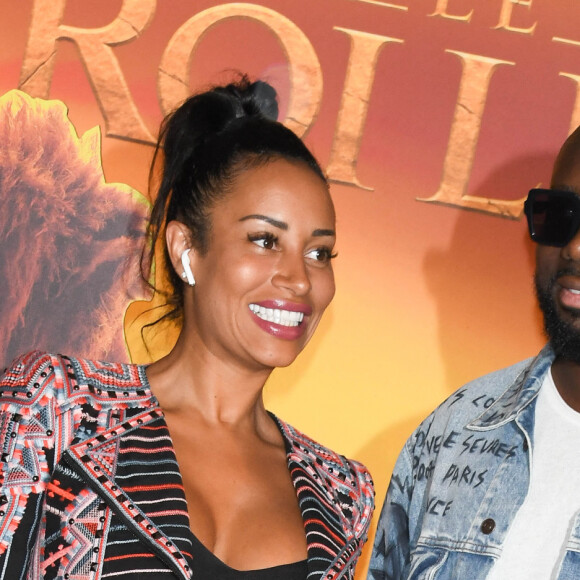 Naissance - Maïtre Gims papa pour la cinquième fois - Maitre Gims et sa femme Demdem Djuna - Projection exceptionnelle du nouveau Disney "Le Roi Lion" au Grand Rex à Paris le 11 juillet 2019. © Coadic Guirec/Bestimage
