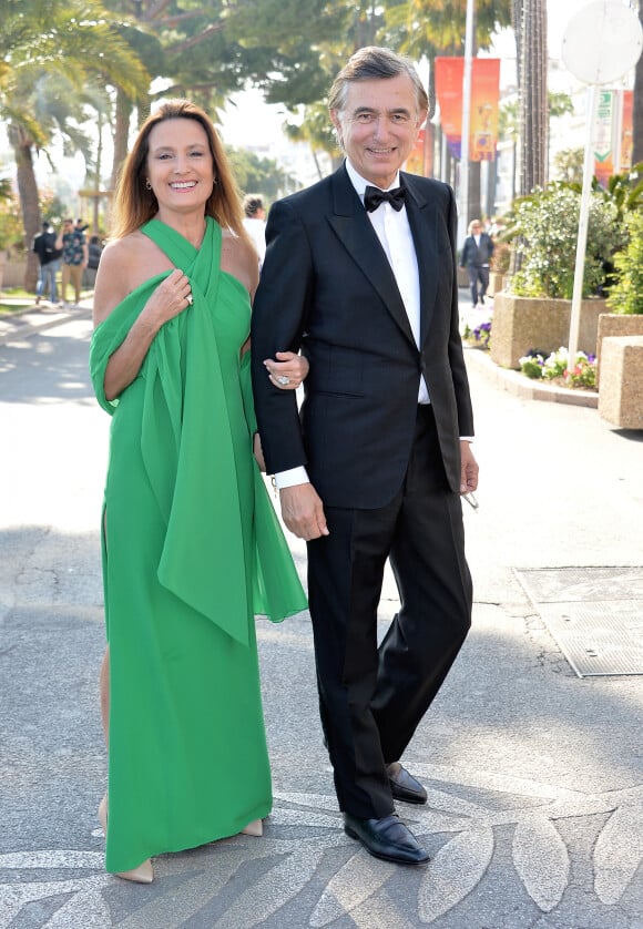 Philippe Douste-Blazy et sa femme Marie-Laure - Philippe Douste-Blazy rencontre Gilles Jacob lors du 72ème Festival International du Film de Cannes, le 23 mai 2019.