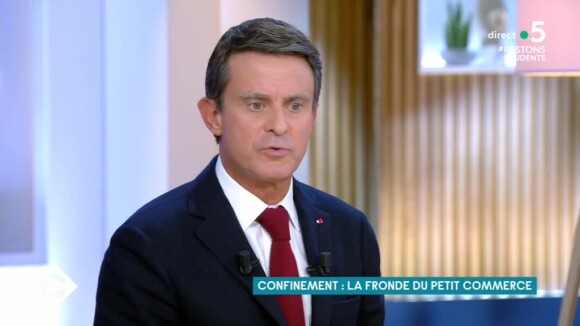 Manuel Valls invité dans l'émission "C à Vous", sur France 5.