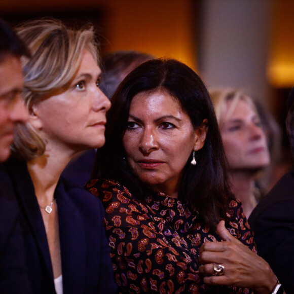 Manuel Valls, Valérie Pécresse, Anne Hidalgo - Inauguration du centre européen du Judaïsme à Paris le 29 octobre 2019. © Hamilton/Pool/Bestimage