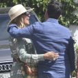 Exclusif - Manuel Valls et sa fiancée Susana Gallardo sont allés dîner au restaurant où ils se sont rencontrés il y a 1 an à Marbella. Le couple a célébré l'anniversaire de sa rencontre. Le 9 juin 2019.