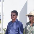 Exclusif - Manuel Valls et sa fiancée Susana Gallardo sont allés dîner au restaurant où ils se sont rencontrés il y a 1 an à Marbella. Le couple a célébré l'anniversaire de sa rencontre. Le 9 juin 2019.