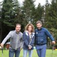 Exclusif - Philippe Candeloro, Manuela Lopez et Franck Sémonin lors de l'opération "Golf pour tous", organisé par l'association Balles Blanches à l'occasion de la premiere edition du "Festival Écran Jeunesse" de Lourdes le 25 octobre 2020.