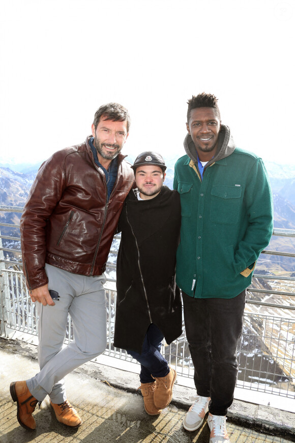 Exclusif - Franck Sémonin, Samuel Allain Abitol et David Baiot visitent le Pic du Midi à 3000 mètres d'altitude dans les Pyrénnées à l'occasion du "Festival Écran Jeunesse" de Lourdes, le 25 octobre 2020.