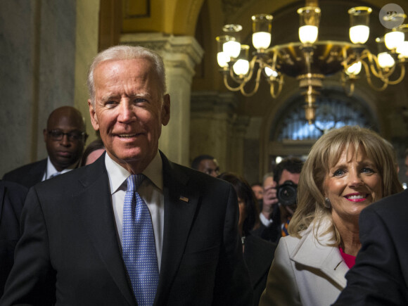 Joe Biden et sa femme Dr. Jill Biden - Investiture du 45e président des Etats-Unis Donald Trump à Washington DC le 20 janvier 2017