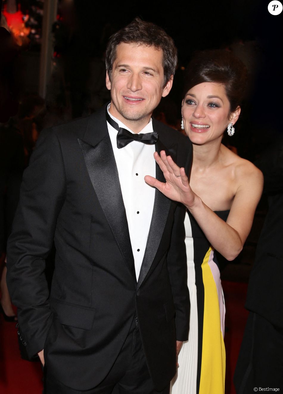 Guillaume Canet et sa compagne Marion Cotillard lors du 66 eme Festival ...
