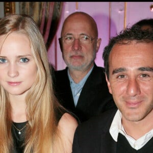 Elie Semoun et sa compagne Juliette Gernez à la Fashion Week de Paris en 2008.