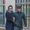Exclusif - Ewan McGregor promène son chien avec sa nouvelle compagne Mary Elizabeth Winstead dans les rues de New York, le 4 mars 2020