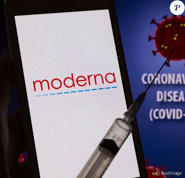 Le laboratoire Moderna annonce que son candidat-vaccin est efficace à 94,5 % contre le coronavirus (COVID-19) © Niyi Fote/TheNEWS2 via ZUMA Wire / Bestimage 