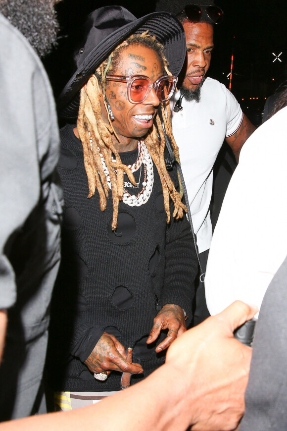 Exclusif - Lil Wayne - Soirée The Super Game Weekend au club Karu & Y Night Club à Miami, à la veille du Superbowl.