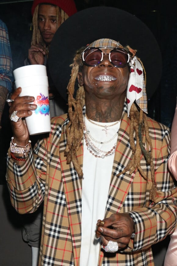 Lil Wayne lors de la soirée du nouvel an de Sean Combs à Miami, le 1er janvier 2020. 