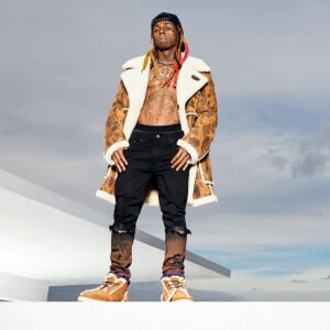 Le chanteur Lil Wayne pose pour la nouvelle campagne de pub de la collaboration "Bape x Ugg". Le 6 novembre 2019.