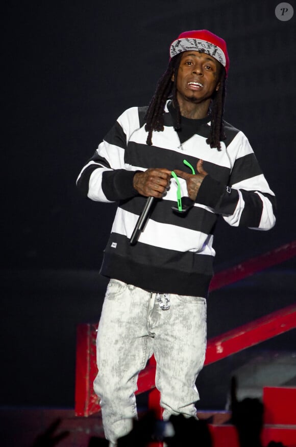 Lil Wayne en concert au Palais Omnisports de Paris-Bercy le 16 octobre 2013.
