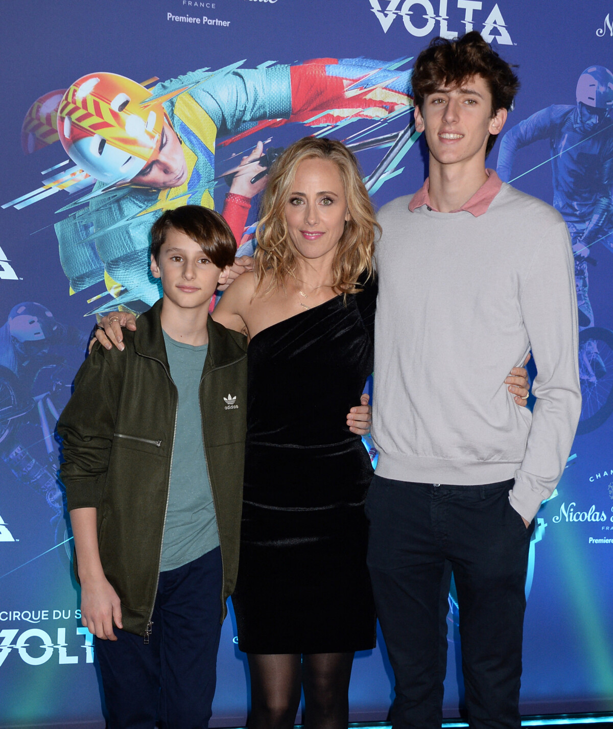 Photo : Kim Raver avec ses enfants Luke et Leo - People lors de la