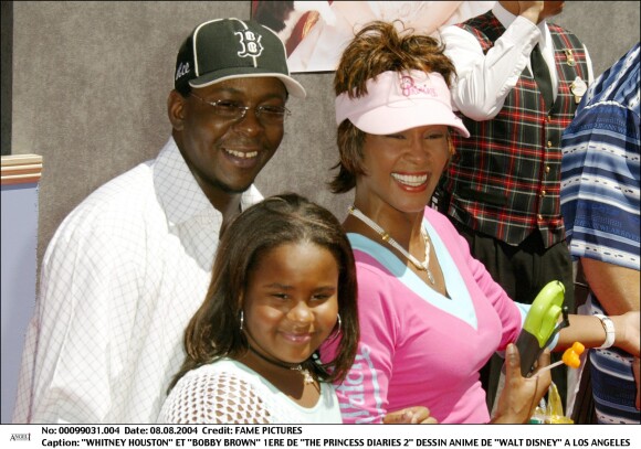 Bobby Brown, Whitney Houston et leur fille Bobbi Kristina à Los Angeles.