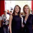 Rachel Legrain-Trapani et Sylvie Tellier- Présentation des programmes 2007-2008 de TF1 à l'Olympia à Paris.  