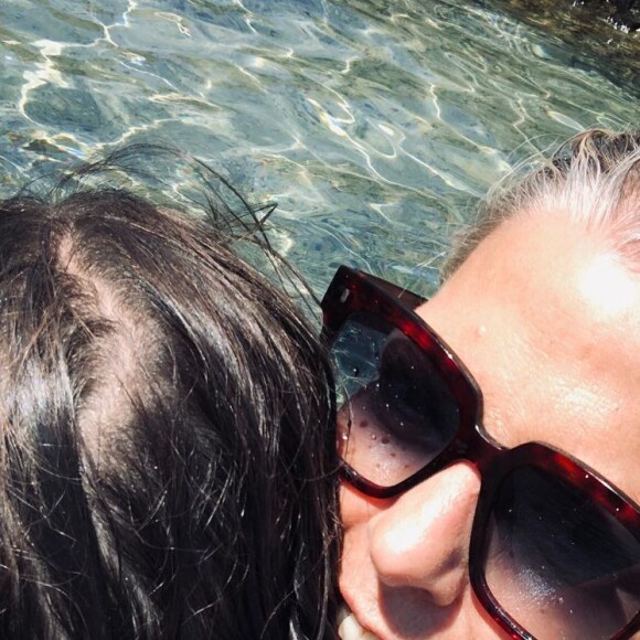 Laurence Boccolini et sa fille Willow, juillet 2019