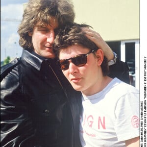 Patrick Sébastien et son défunt fils Sebastien en mai 1988.