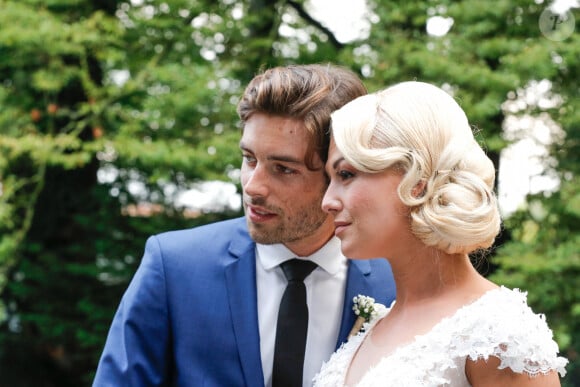 Exclusif - Mariage de Katrina Patchett et Valentin D'Hoore à la mairie de Linselles dans les Hauts-de-France © Philippe Doignon/Bestimage