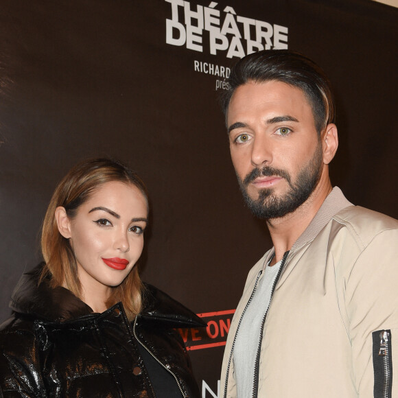 Nabilla Benattia et son fiancé Thomas Vergara - Célébrités à la repésentation "An Evening With Al Pacino" au théâtre de Paris à Paris, France, le 22 octobre 2018. © Coadic Guirec/Bestimage