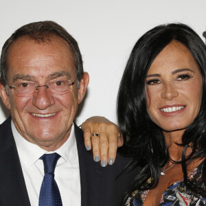 Jean-Pierre Pernaut et sa femme Nathalie Marquay - Gala de charité au profit de l'association "Les Bonnes fées" à l'hôtel d'Evreux, Place Vendôme à Paris, le 20 mars 2017. © Christophe Aubert via Bestimage 