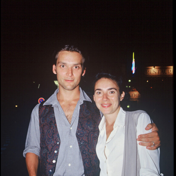 Archives - Isabel Otero et son ami lors du Festival du cinéma des mondes latins à Arcachon en 1994.