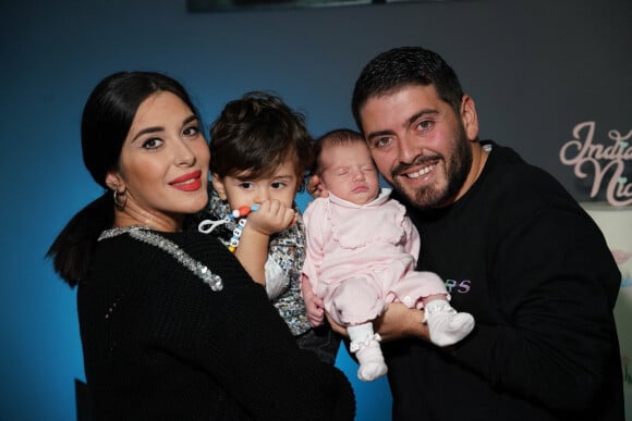Exclusif - Rendez-vous photo avec le fils de D.Maradona, Diego Sinagra, sa femme Nunzia Pennino et leurs enfants Diego Matias Maradona et India Nicole. Italie, le 11 novembre 2019.
