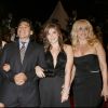 Diego Maradona, ses filles Giannina et sa femme Villafane- Montée des marches du fim "Maradona By Kusturica" - 61e festival du film de Cannes. 