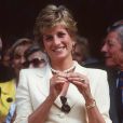 Diana à Wimbledon, à Londres, deux ans avant sa mort.