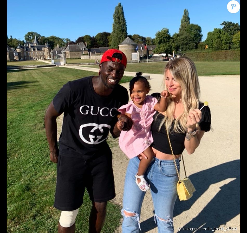 Emilie Fiorelli avec M'Baye Niang et Louna au Zoo, le 15 septembre 2019