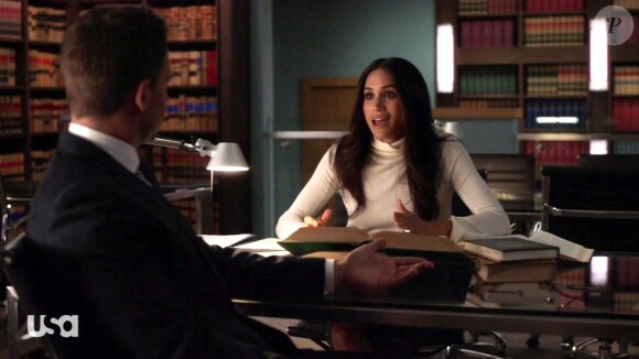 Meghan Markle dans la série "Suits", épisode diffusé le 29 mars 2018.