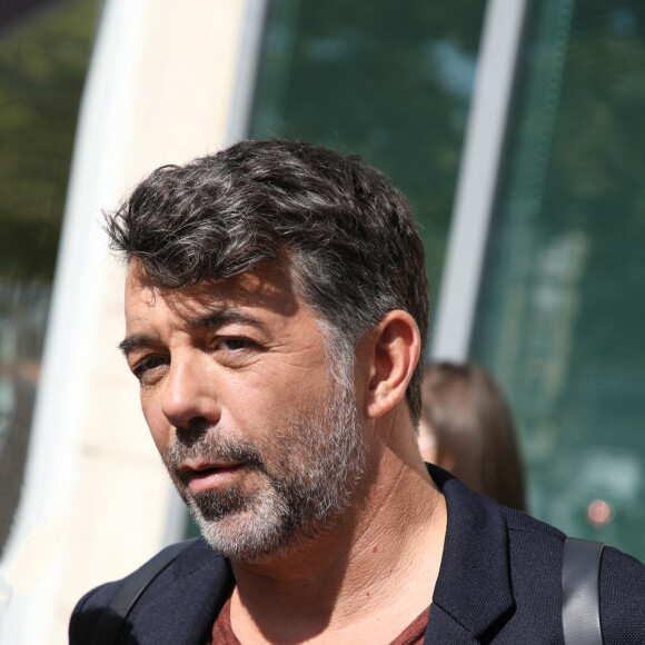 Exclusif - Stéphane Plaza à la sortie des studios RTL à Neuilly-sur-Seine.