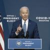 Joe Biden fait le compte-rendu de sa réunion avec sa cellule de crise pour proposer des moyens de lutte contre l'épidémie de coronavirus (COVID-19) le 9 novembre 2020 à Wilmington.