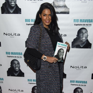 Ayem Nour - Soirée de lancement du livre de Rio Mavuba "Capitaine de ma vie. L'exil, le foot, les Bleus" au restaurant NoLita Ristorante e Enoteca à Paris, France, le 14 novembre 2018. © Pierre Perusseau/Bestimage