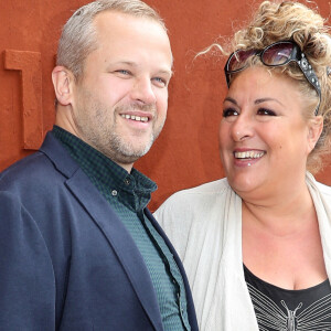 Marianne James et son compagnon Bertrand Edl - Jour 10 - Les célébrités au village des Internationaux de Tennis de Roland Garros à Paris. © Moreau-Jacovides / Bestimage 