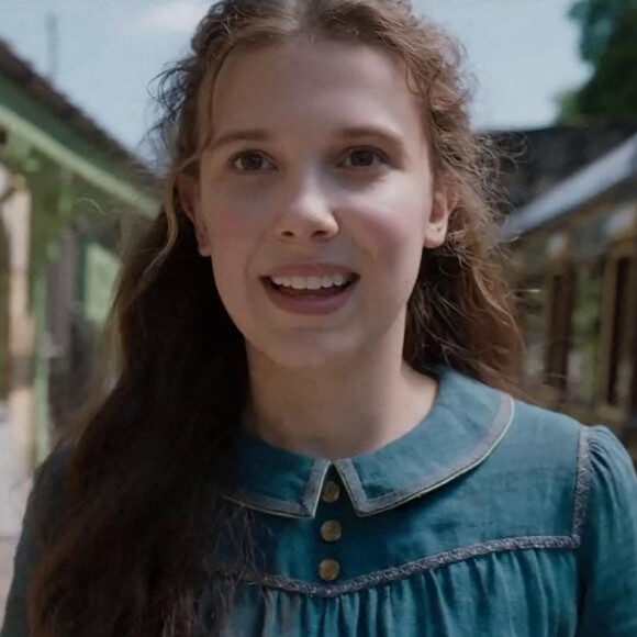 Millie Bobby Brown à l'affiche du film "Enola Holmes" le 23 septembre 2020 sur Netflix.