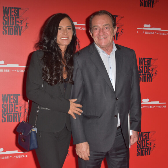 Jean-Pierre Pernaut et sa femme Nathalie Marquay - Soirée de gala de la comédie musicale "West Side Story" à la Seine Musicale à Boulogne-Billancourt le 16 octobre 2017. © Giancarlo Gorassini/Bestimage