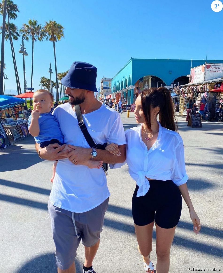 Nabilla et Thomas Vergara avec leur fils Milann (1 an) - Instagram