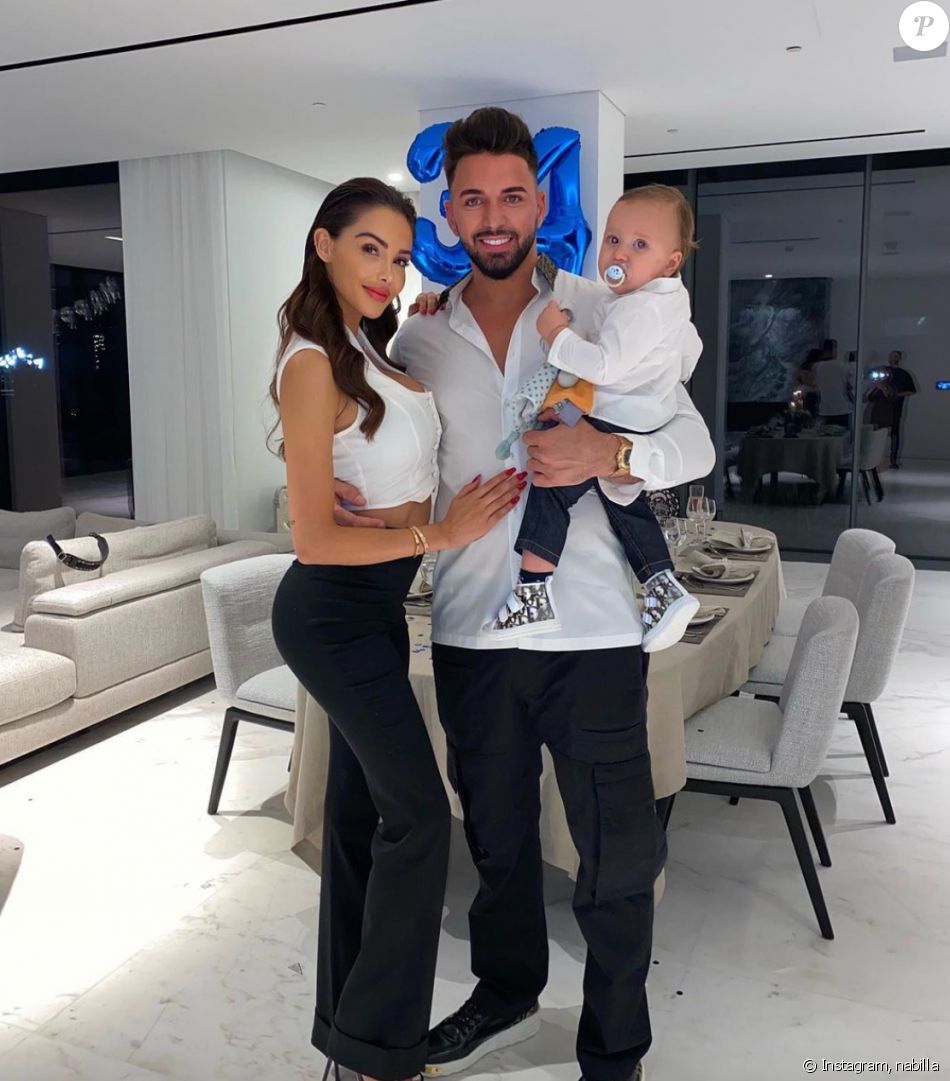 Nabilla et Thomas Vergara avec leur fils Milann (1 an) - Instagram