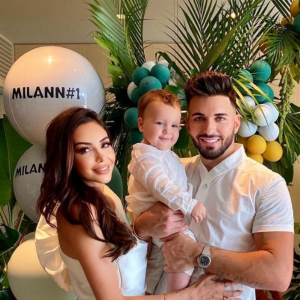 Nabilla et Thomas Vergara avec leur fils Milann (1 an) - Instagram