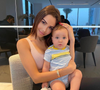 Nabilla avec son fils Milann (1 an) sur Instagram