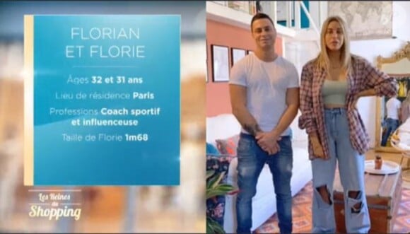 Florie et Florian de "Qui veut épouser mon fils ?" dans "Les Reines du shopping", sur M6