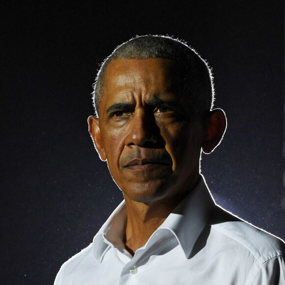 L'ancien président des Etats-Unis Barack Obama en meeting de soutien pour le candidat du parti démocrate Joe Biden à l'Université internationale de Floride à Miami. Le 2 novembre 2020
