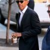 Barack Obama arrive accompagné de ses gardes du corps à l'hôtel The Greenwich à New York, le 21 octobre 20219