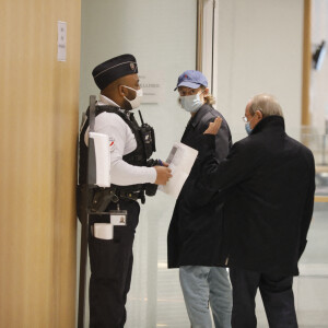 Pierre Sarkozy (fils de N.Sarkozy) - Arrivées au procès des "écoutes téléphoniques" (aussi affaire Bismuth) à Paris le 7 décembre 2020. © Christophe Clovis / Bestimage 